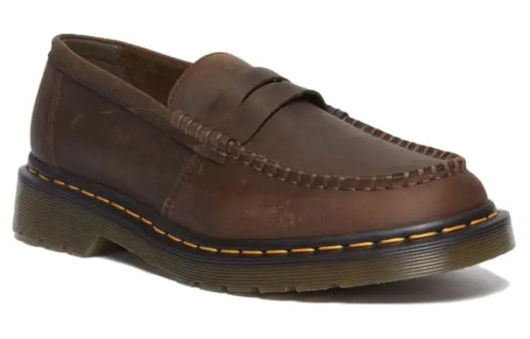Dr.Martens Penton Crazy Horse Shoes 'Dark Brown' Women's 3
