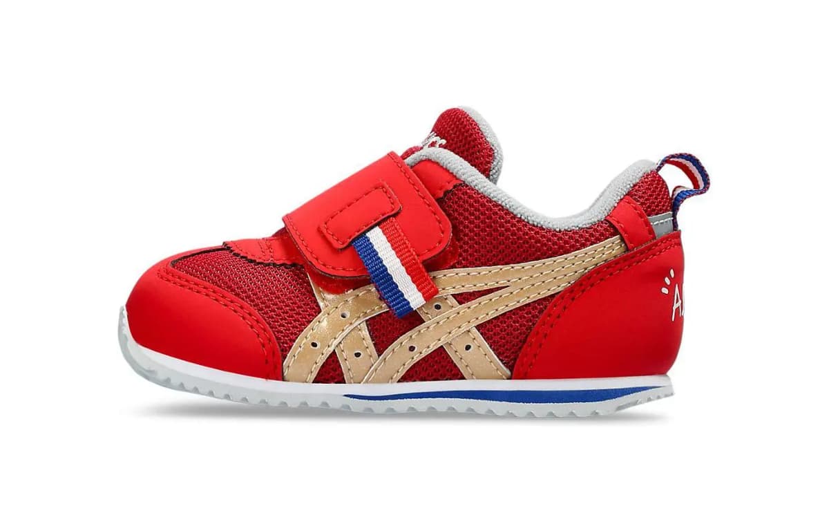Infant Asics Idaho Baby KT-ES 4 Anti-Slip Low-Top Baby Walker Shoes Red