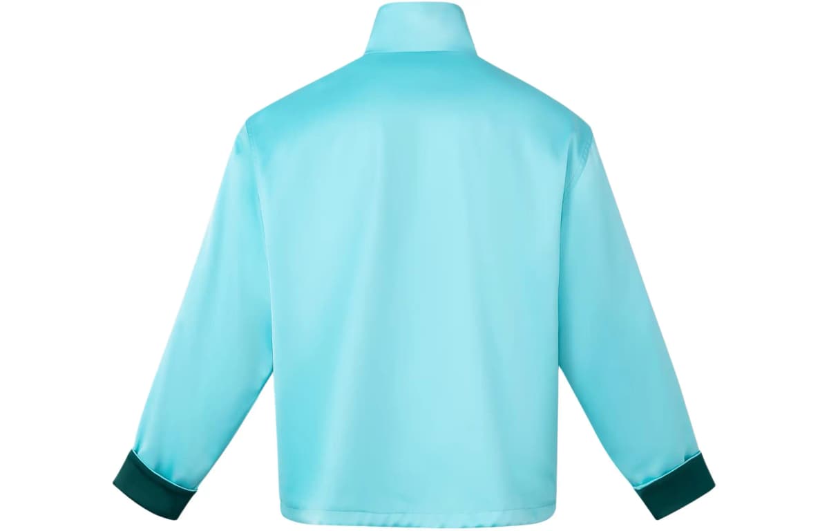 adidas originals SS24 Chinese Style Button-Stripe Jacket Mint Green 2