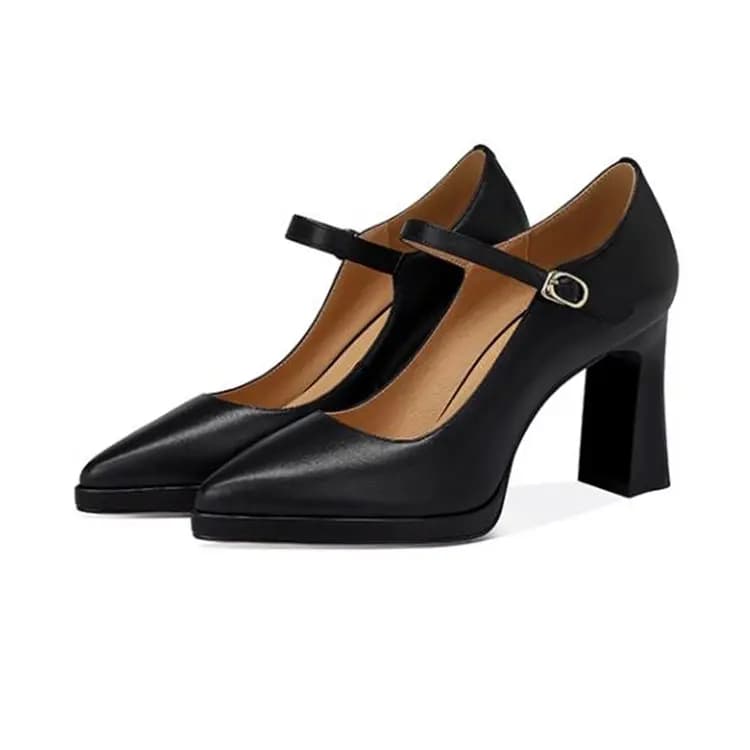 JESSICA SOPHIA Chunky Heel Mary Jane Shoes Women's 3