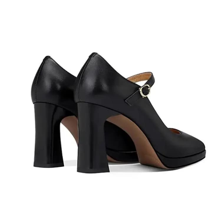JESSICA SOPHIA Chunky Heel Mary Jane Shoes Women's 4
