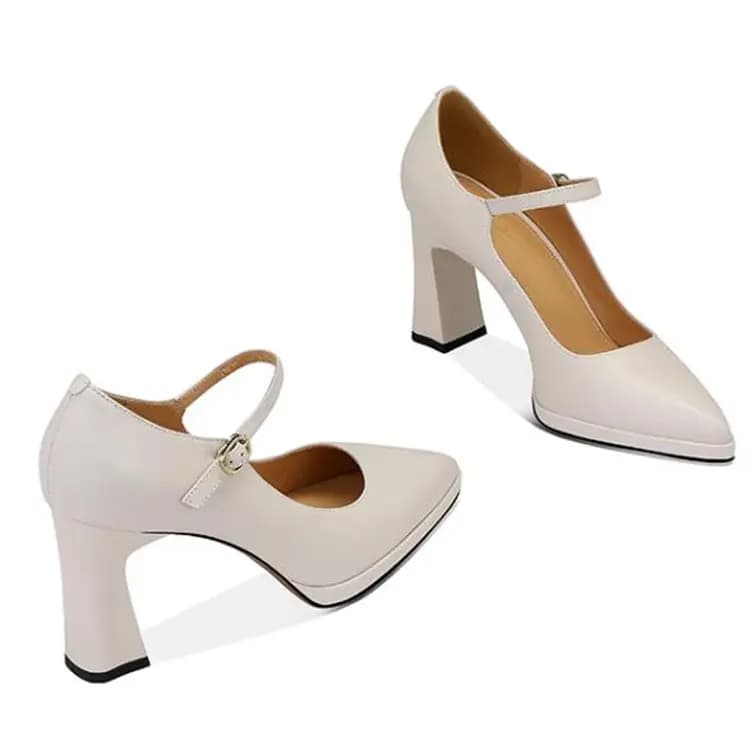 JESSICA SOPHIA Chunky Heel Mary Jane Shoes Women's 7