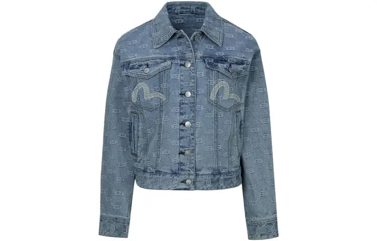 EVISU Denim Pencək Qadın Mavi 2