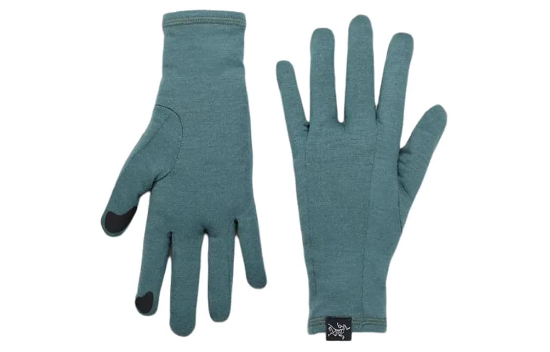Arcteryx Merino Yun İdman Əlcəkləri Unisex Yaşıl 3