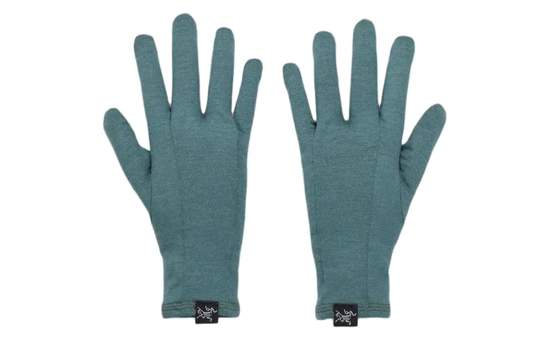Arcteryx Merino Wool Elastane Sports Gloves Unisex Green