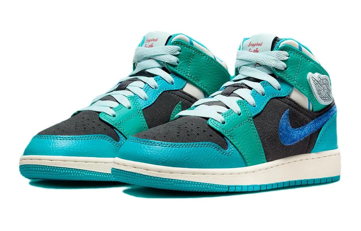Jordan 1 Mid Inspired By The Greatest Aquatone GS 3