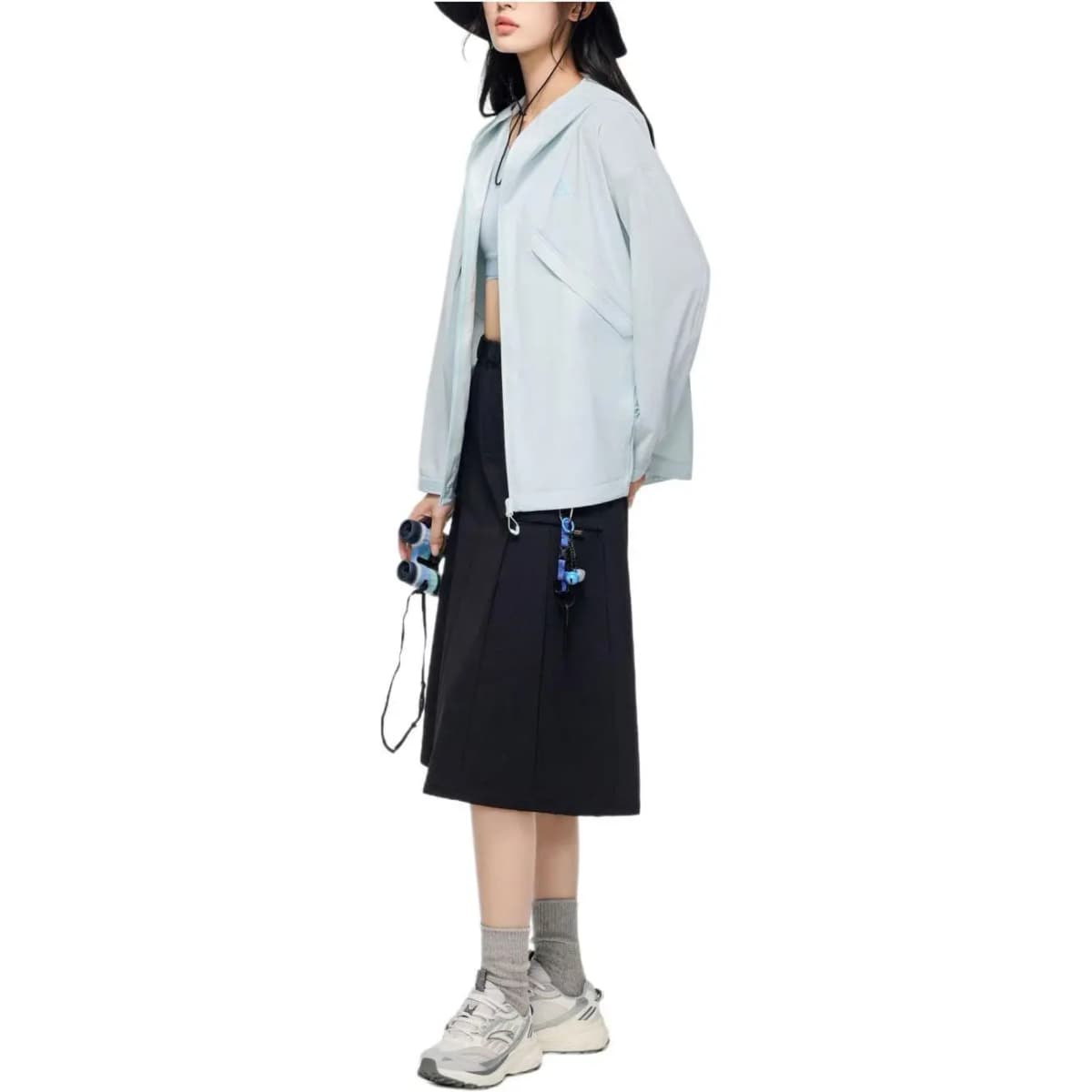 ANTA Variety Training Collection Windbreaker Jackets Women's Light Sky Blue 2