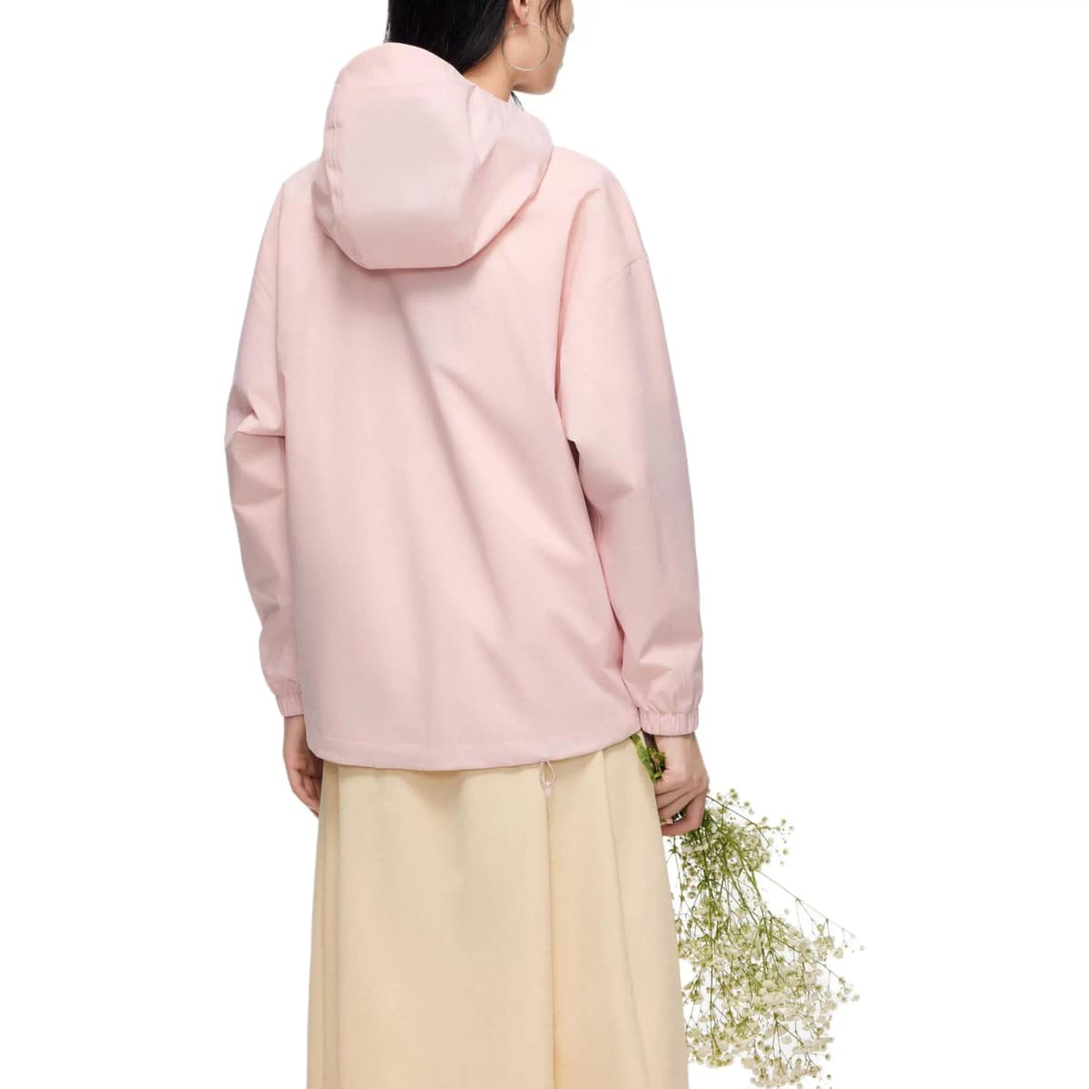 Anta Water-Resistant Windproof Breathable Windbreaker Jacket Women's Firm Pink 3