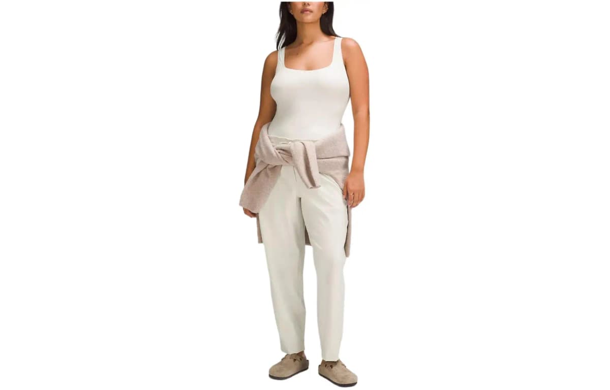 Lululemon Wundermost Ultra-Soft Nulu Square-Neck Sleeveless Bodysuit Bodysuits Women's 8