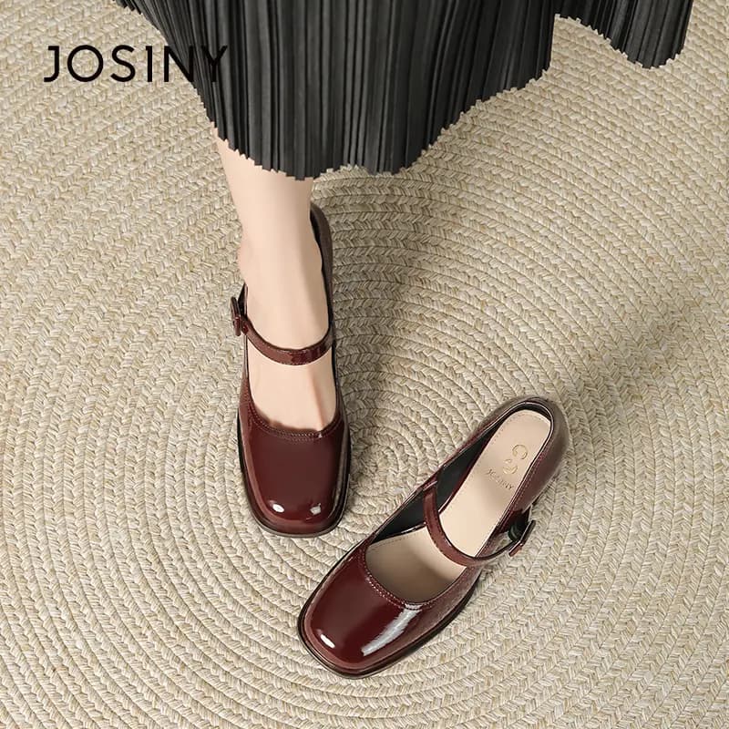JOSINY Chunky Heel Mary Jane Shoes Women's 12