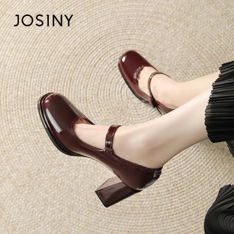 JOSINY Chunky Heel Mary Jane Shoes Women's 11