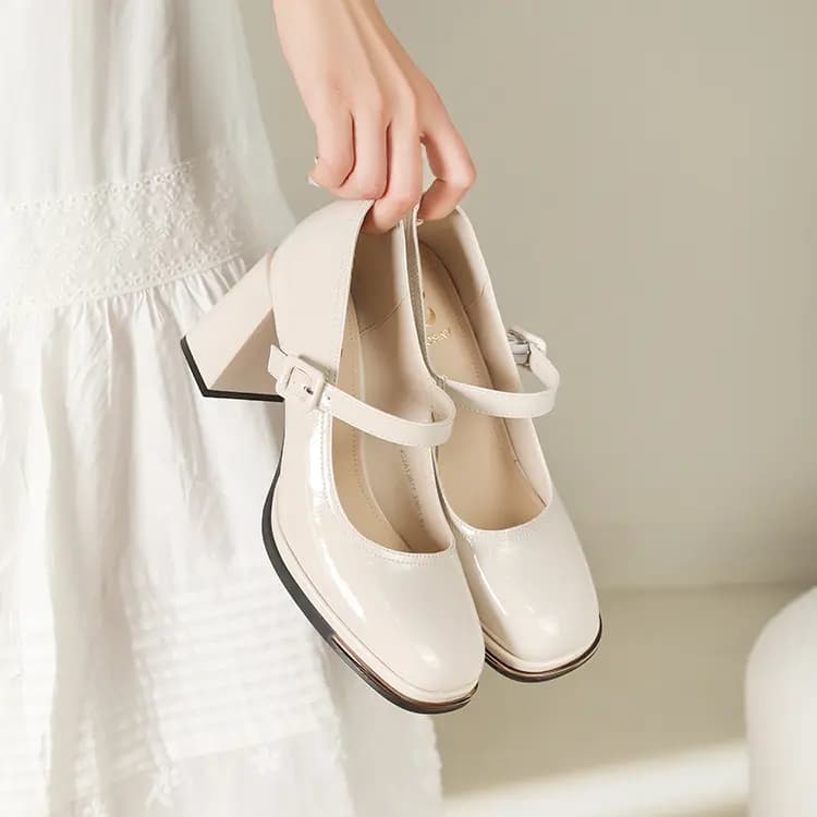 JOSINY Chunky Heel Mary Jane Shoes Women's 15