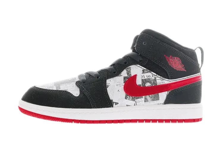 Jordan 1 Mid SE PS Newspaper Air Times