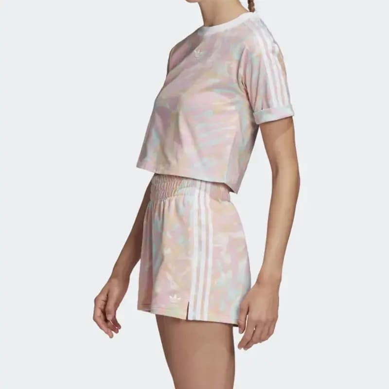 adidas Originals Qadın Crop Top Çəhrayı/Narıncı 6