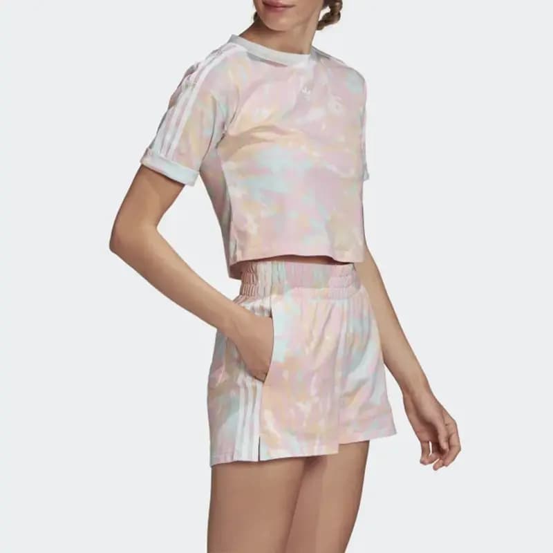 adidas Originals Qadın Crop Top Çəhrayı/Narıncı 5