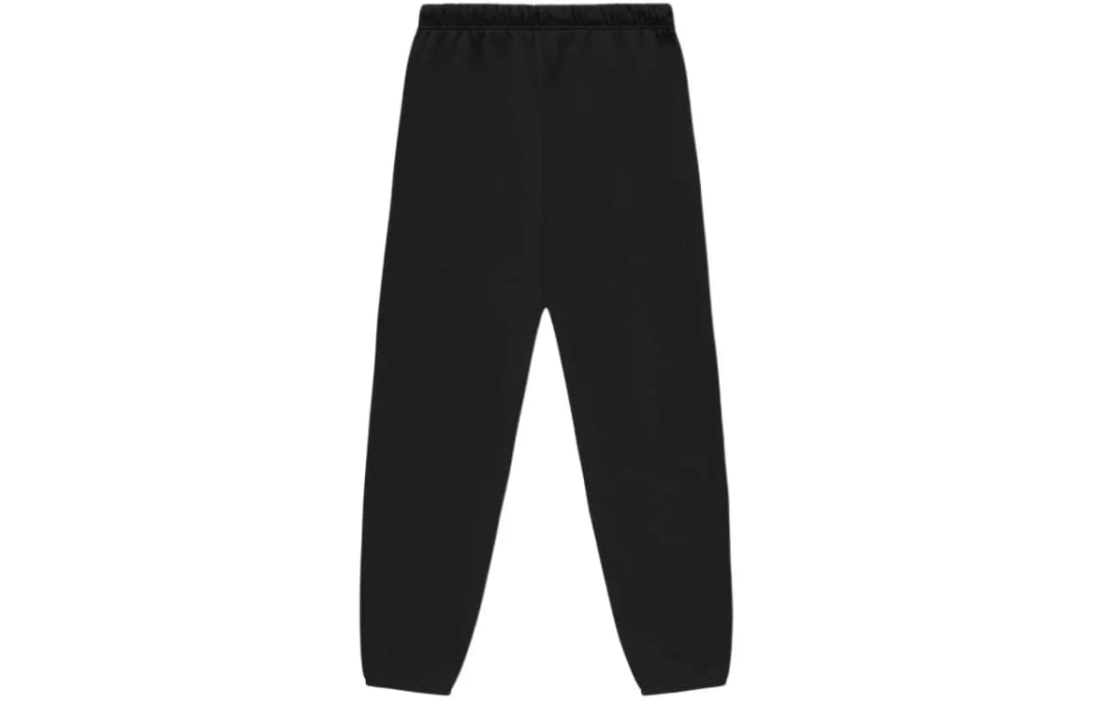Fear of God Essentials SS24 Drop2 Sweatpants Mid-Rise Drawstring Jogger Pants Men's Jet Black 2