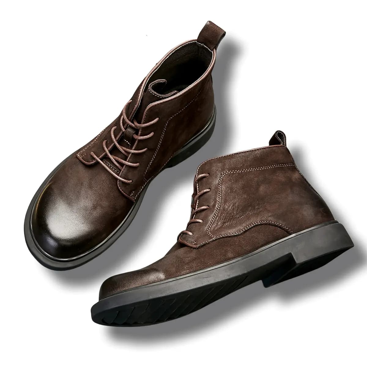 Brounvanm Ankle Boots Men Brown 3