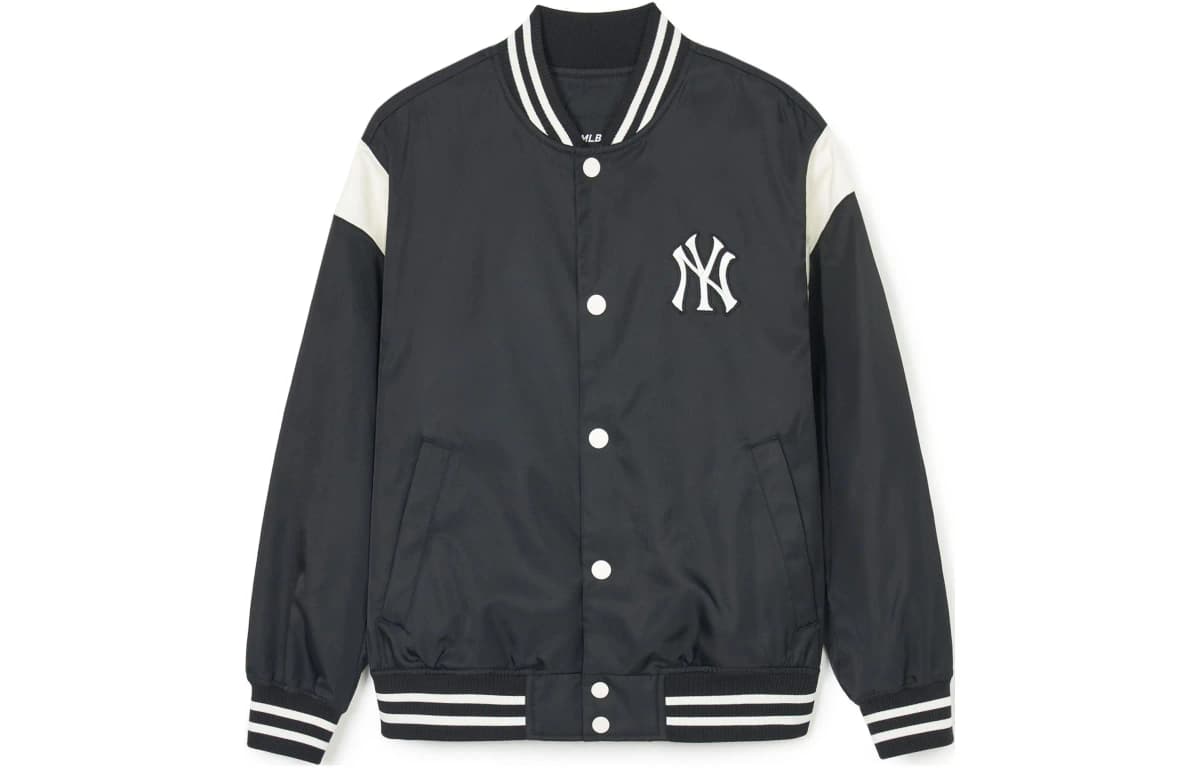 MLB SS24 New York Yankees Unisex Beysbol Gödəkçəsi Qara