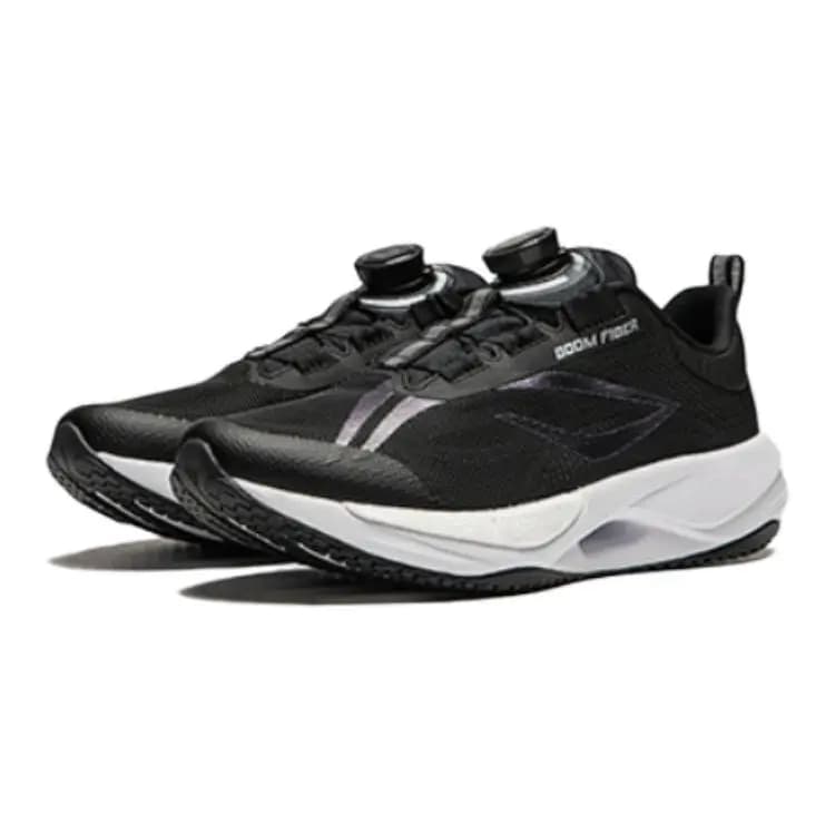 LINING YOUNG Super Light 21 Cushioning Wear Resistant Low Top Kids' Running Shoes Black White Teenagers 3
