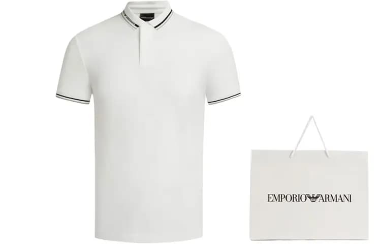 EMPORIO ARMANI Logo Jersey Polo Köynəyi 4