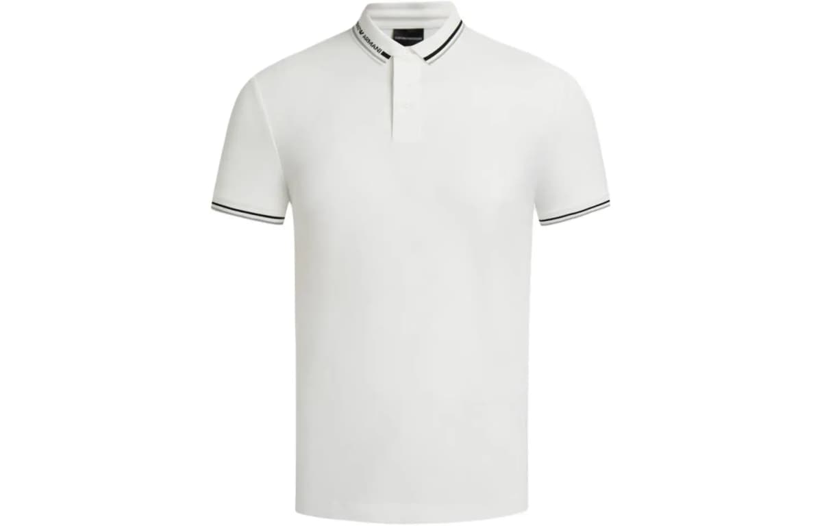 EMPORIO ARMANI Logo Jersey Polo Köynəyi