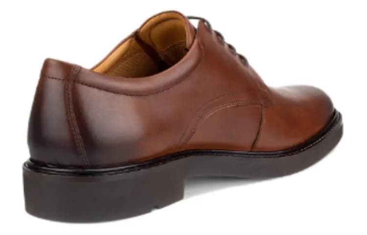 Ecco Leather Comfortable Versatile Dress Shoes Men's Brown 3