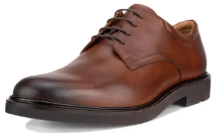 Ecco Leather Comfortable Versatile Dress Shoes Men's Brown 2