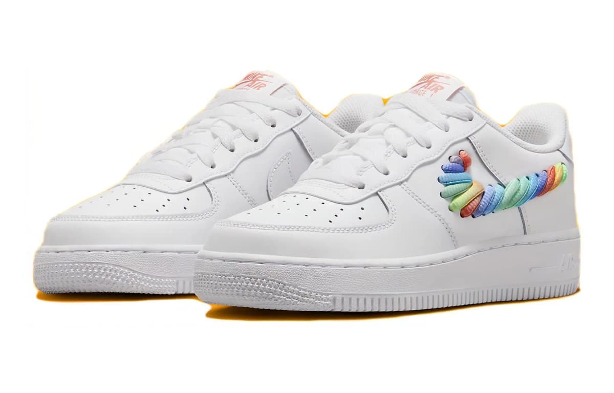 Nike Air Force 1 Low GS Ağ/Göy qurşağı 3