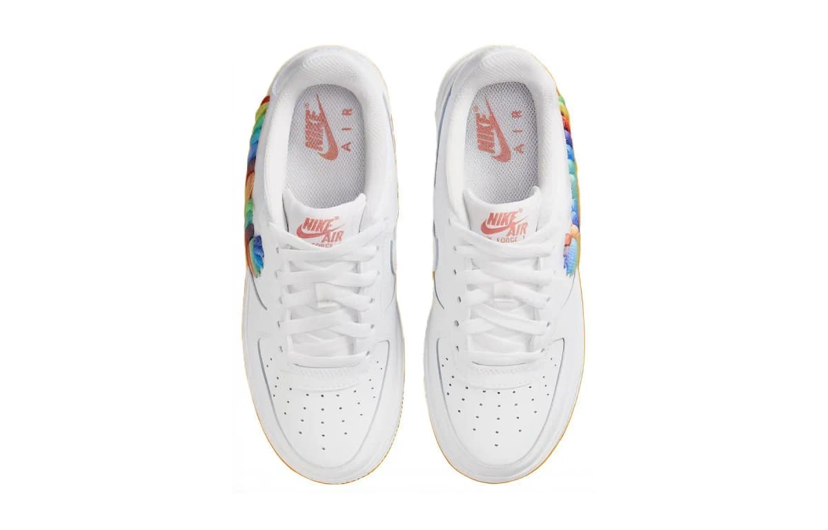 Nike Air Force 1 Low GS Ağ/Göy qurşağı 4