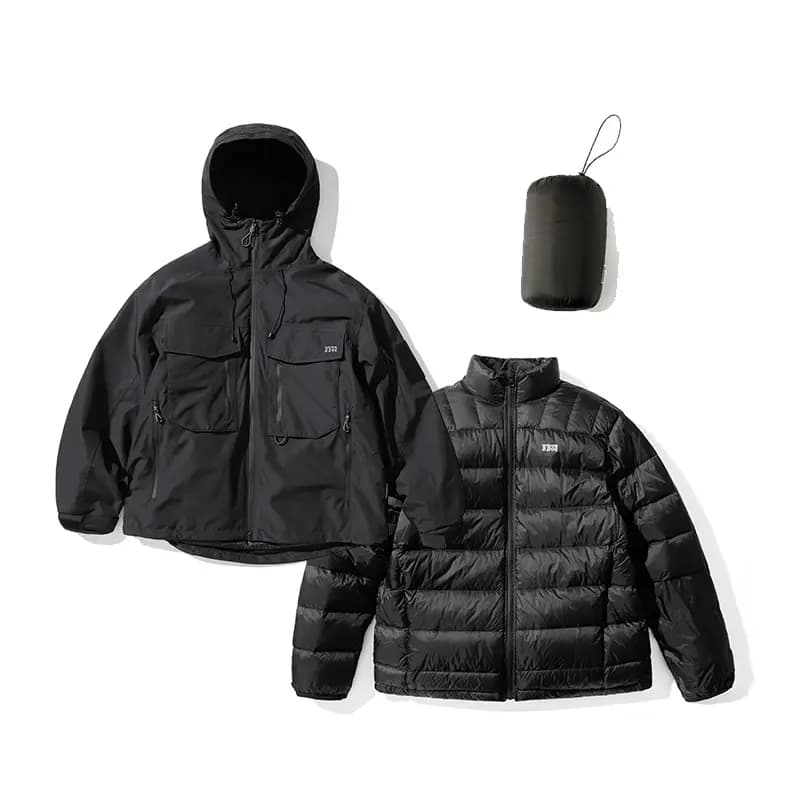 NOTHOMME 800 Fill 90 White Duck Down Outdoor Hard Shell Jacket Heavy Mountain 3-in-1 Unisex 10