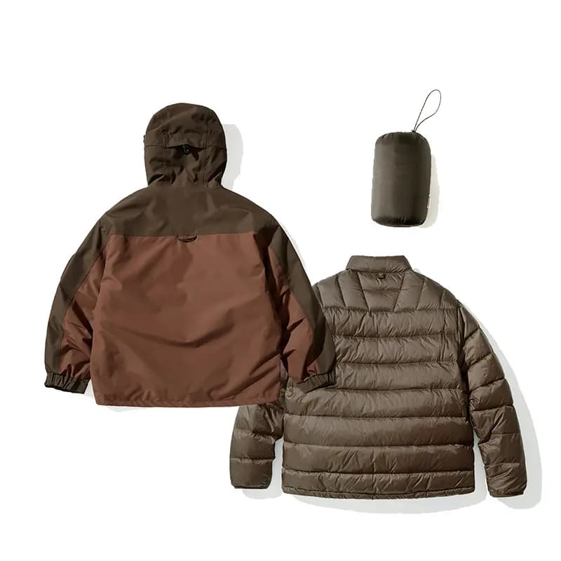 NOTHOMME 800 Fill 90 White Duck Down Outdoor Hard Shell Jacket Heavy Mountain 3-in-1 Unisex 8