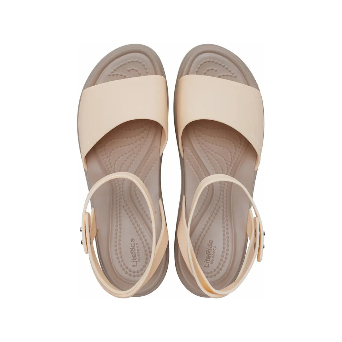 Crocs Brooklyn Wedge Səndəl Qadın Cream White Brown 4