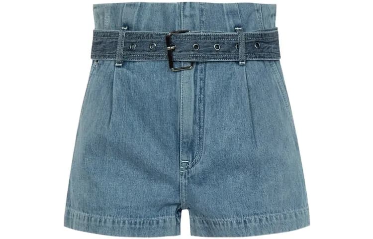 EVISU 23SS Qadın Cins Şortu Mavi