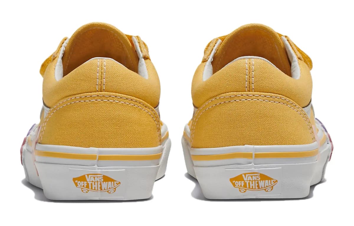 Vans Old Skool Uşaq Skeyt Ayaqqabısı Sarı 4
