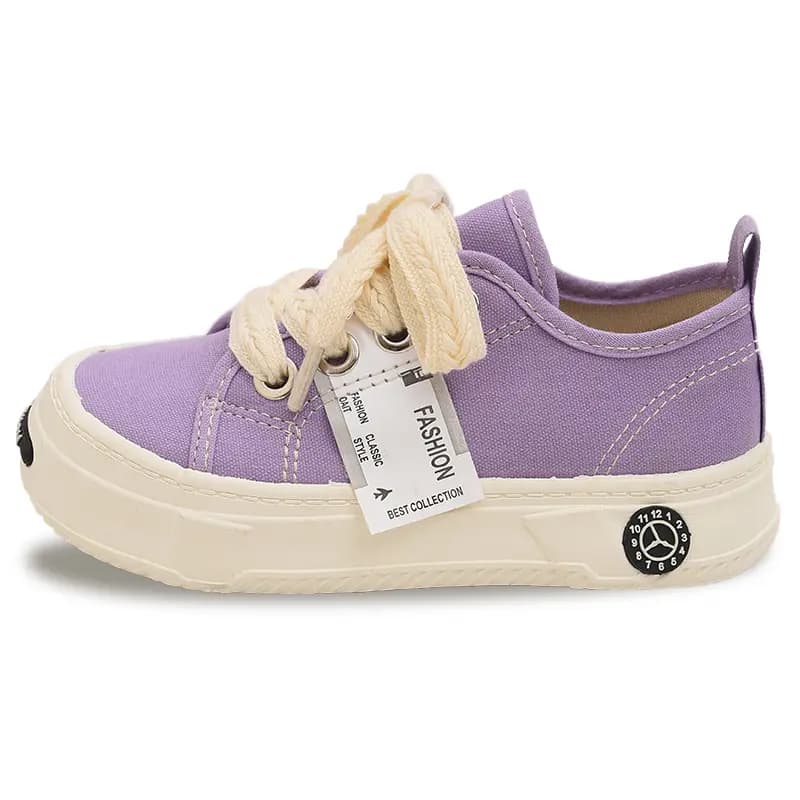 Budding Low-Top Uşaq Kətan Ayaqqabısı Bənövşəyi