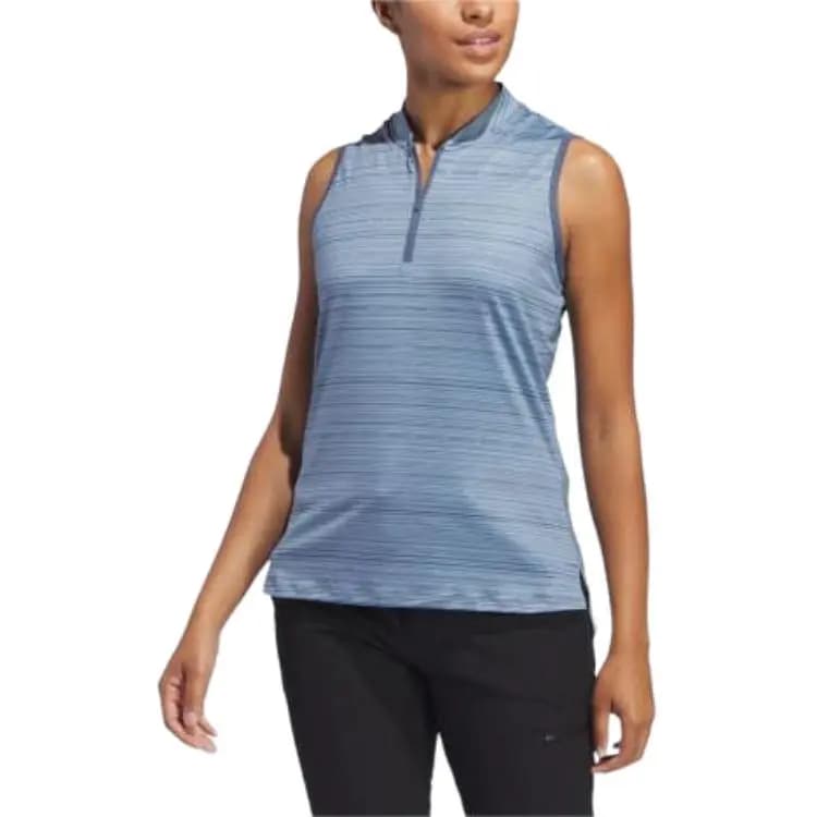 adidas Ultimate365 Zolaqlı Qolsuz Polo Köynək 2