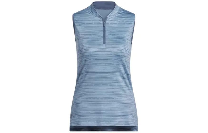 adidas Ultimate365 Zolaqlı Qolsuz Polo Köynək