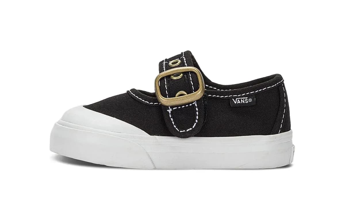 Vans Mary Jane Uşaq Ayaqqabısı Ağ/Qara
