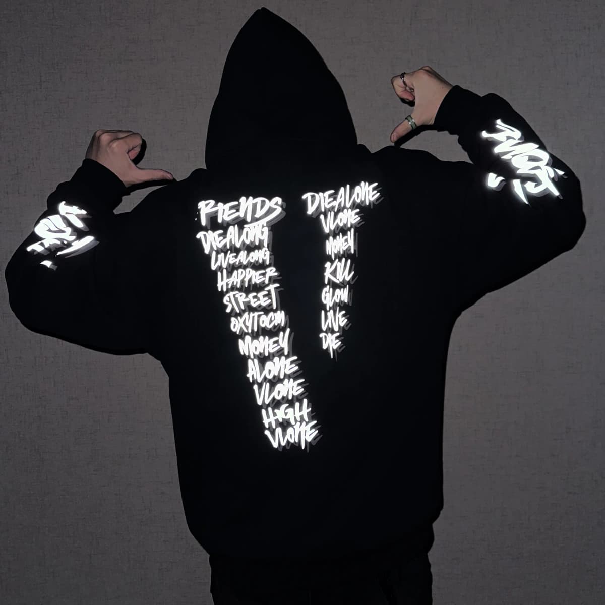 VLONE Loose Fit Zip Closure Hoodie Unisex 7