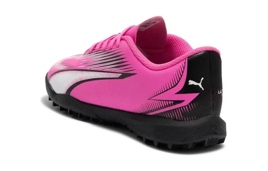 PUMA Ultra Play Low-Top Uşaq Futbol Ayaqqabısı Çəhrayı/Qara/Ağ 5