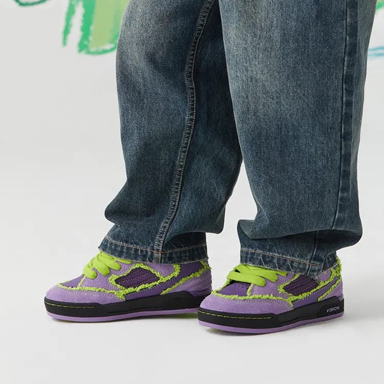 CROSSWAVE x Vision Street Wear Uşaq Skeyt Ayaqqabısı Bənövşəyi 8