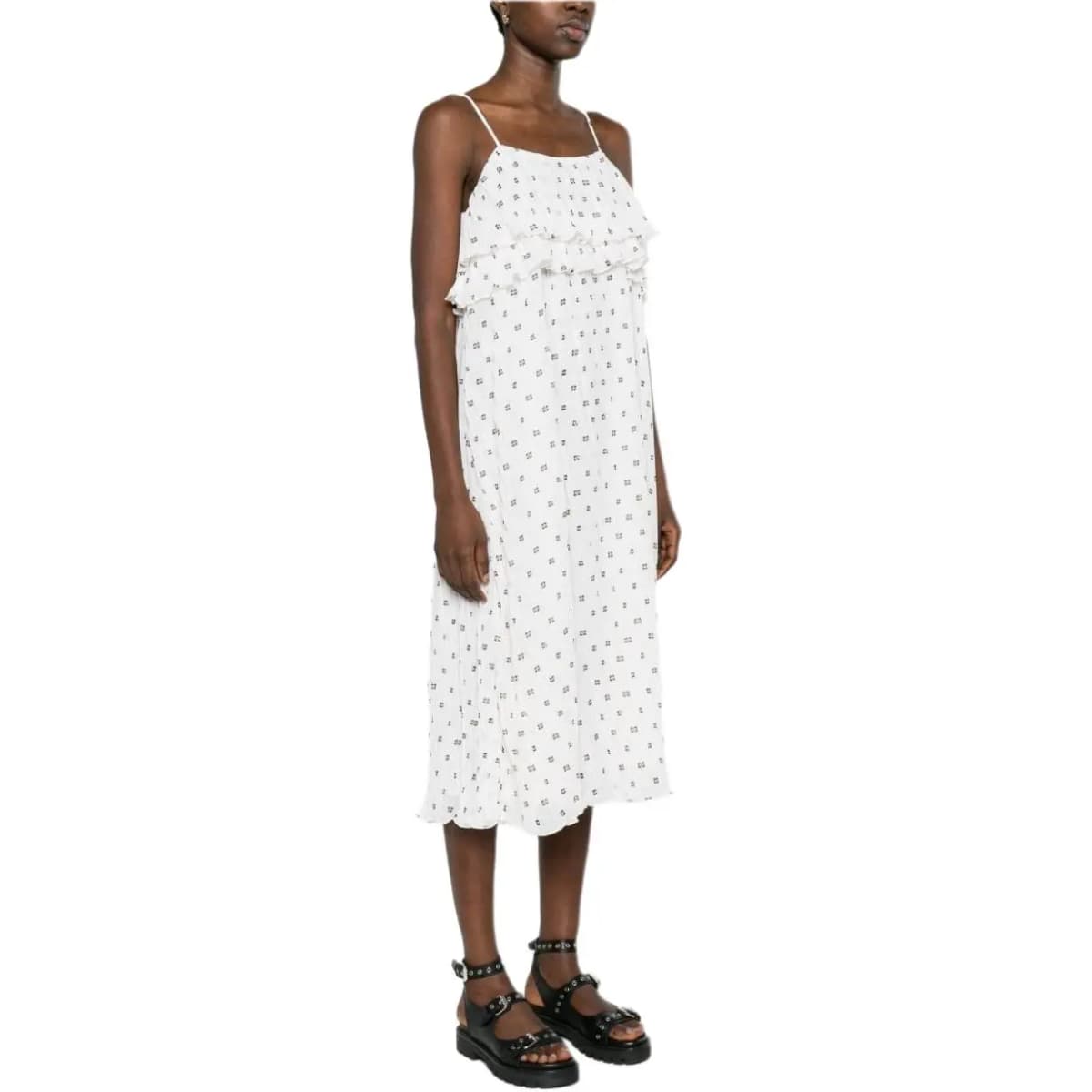 GANNI Monogram Printli Midi Don 4