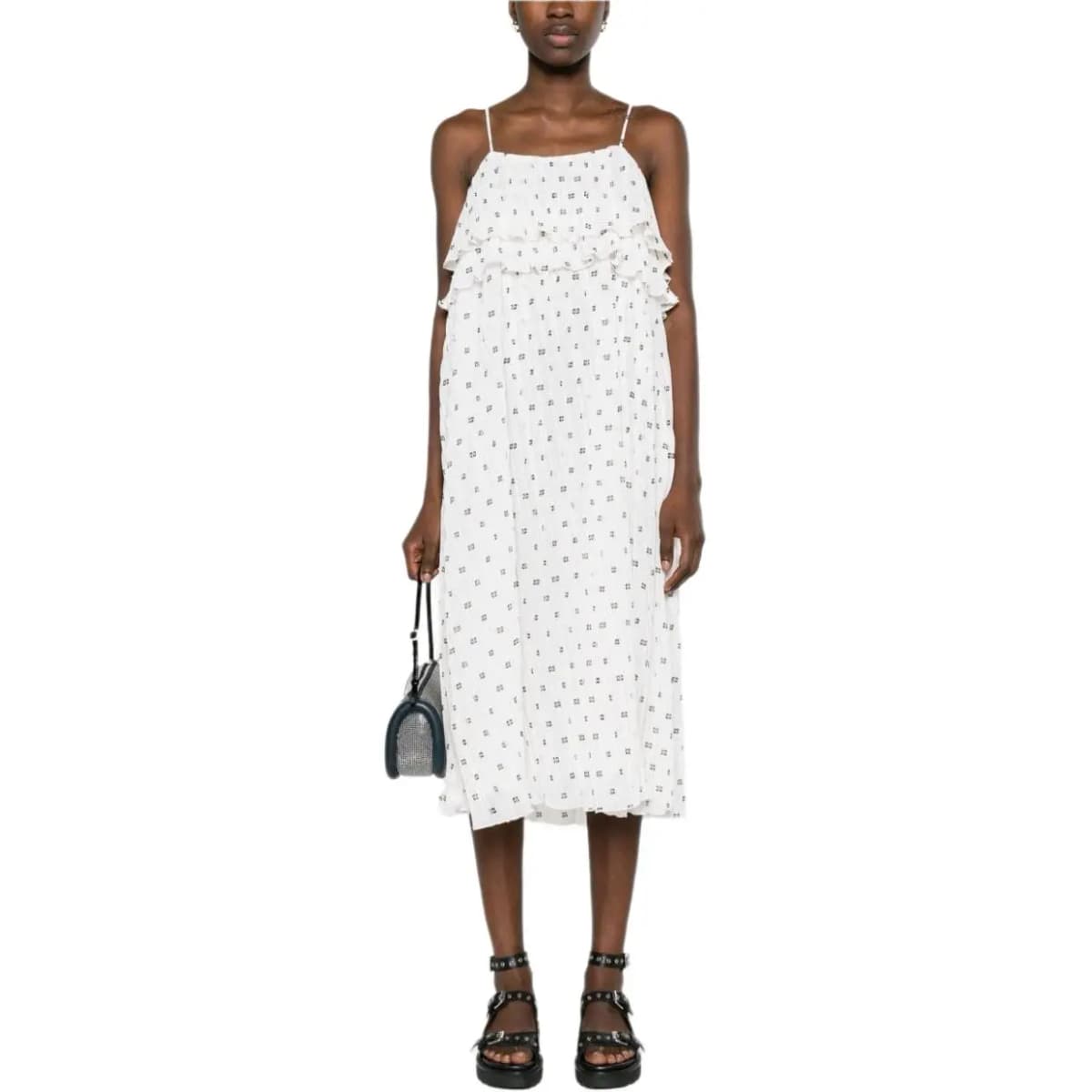 GANNI Monogram Printli Midi Don 2