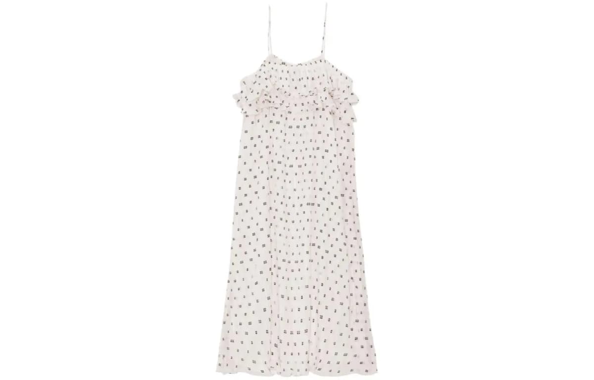 GANNI Monogram Printli Midi Don