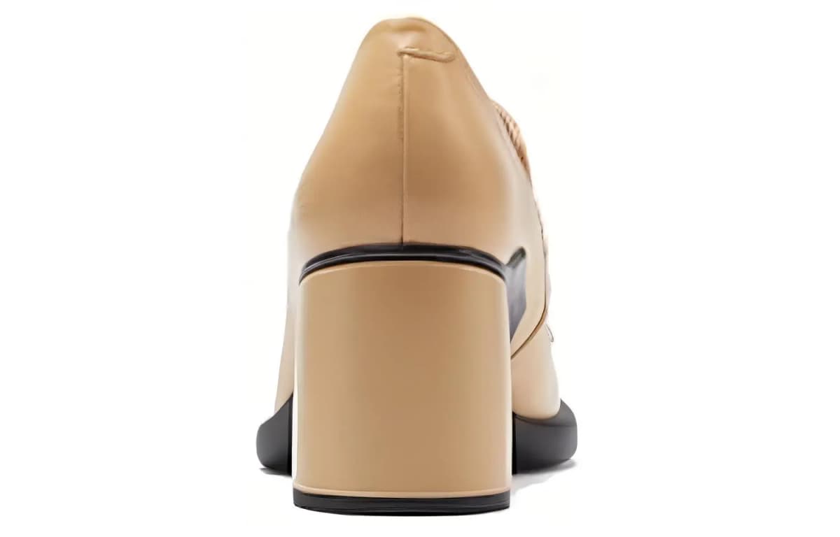Ecco High Heels Women's Beige Yellow 2