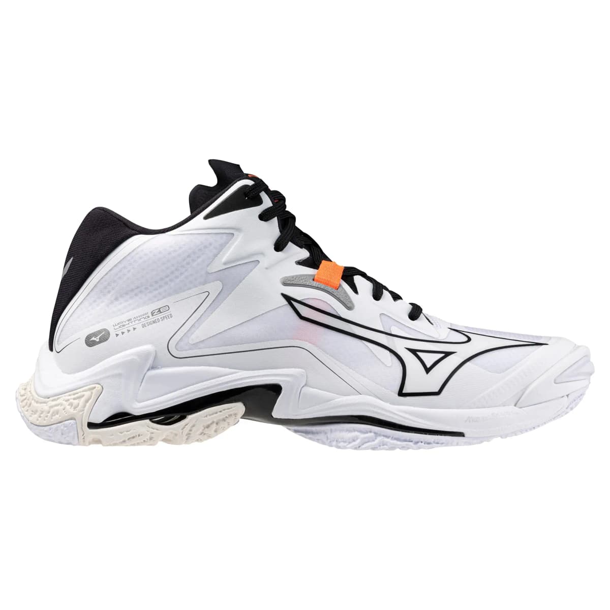 Mizuno Wave Lightning Z8 Mid 'White Black' 2