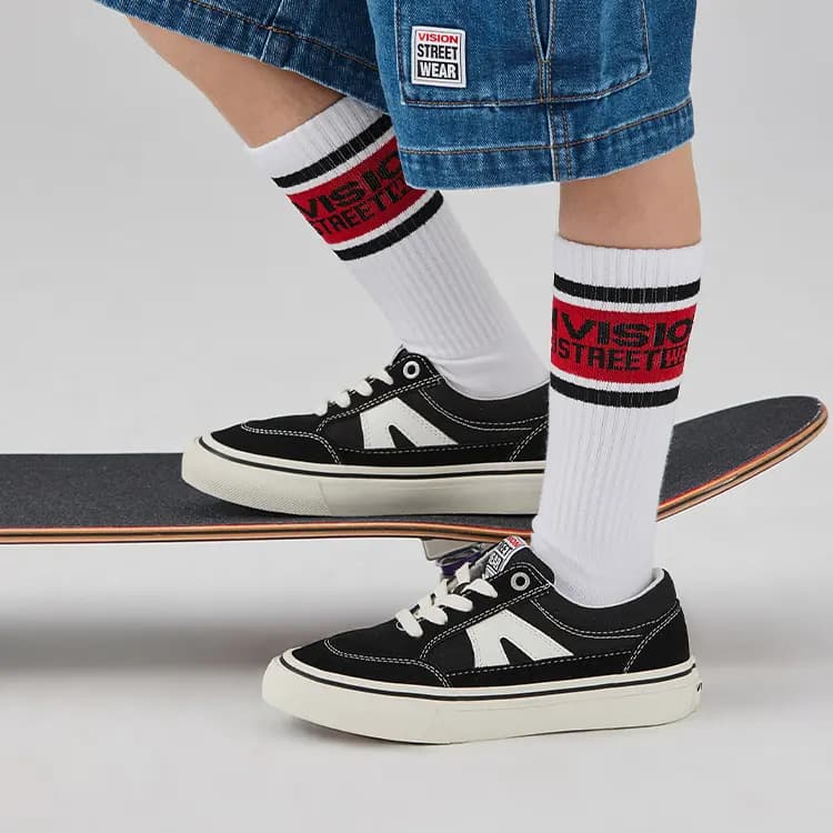 Vision Street Wear Stick Skate Ayaqqabısı Qara Uşaq