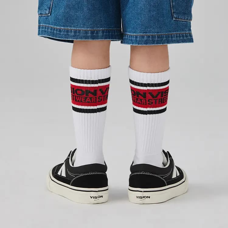 Vision Street Wear Stick Skate Ayaqqabısı Qara Uşaq 11