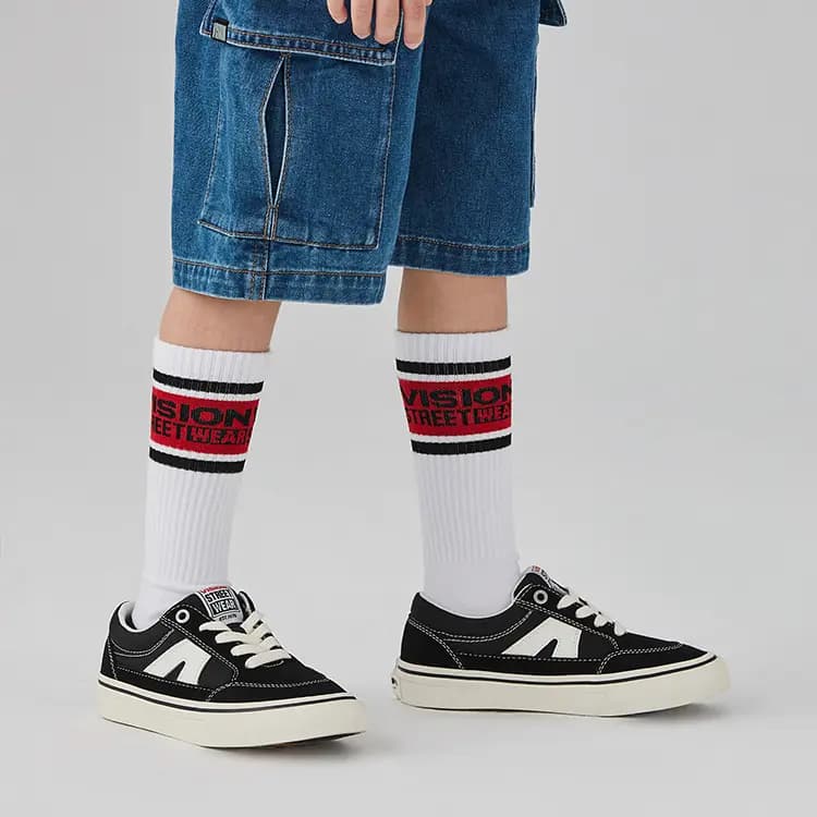 Vision Street Wear Stick Skate Ayaqqabısı Qara Uşaq 9