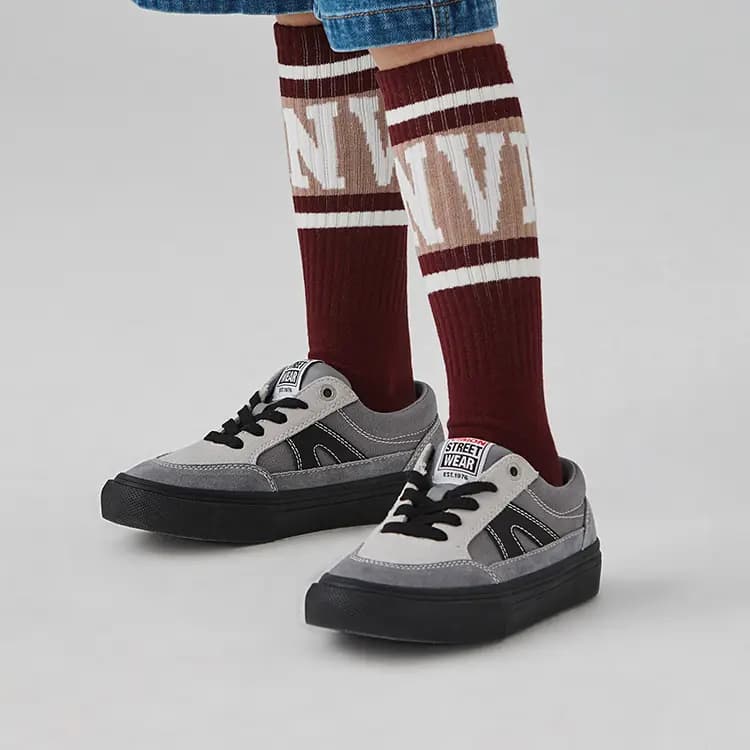 Vision Street Wear Stick Skateboarding Ayaqqabısı Boz Uşaq 7